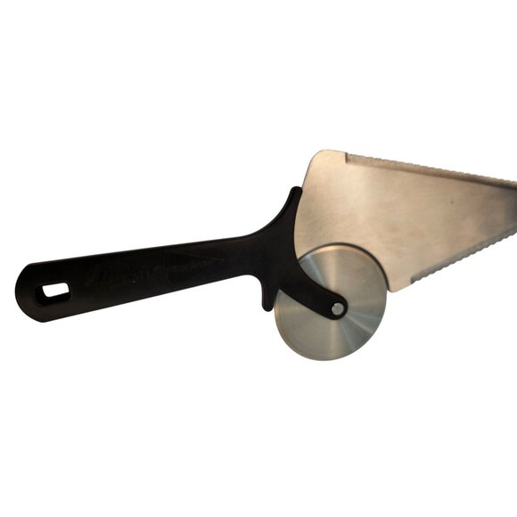 NuWave Pizza Server & Cutter Combo Durable Stainless Steel Blade Black Handle - Picture 5 of 8